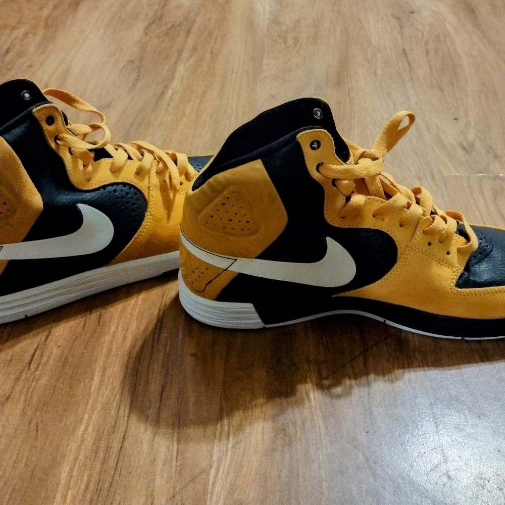 Rare Nike SB Paul rodriguez 7 high black yellow white men's - Picture 3 of 12